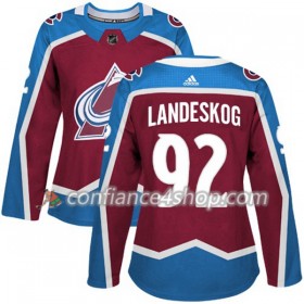 Adidas Maillot de Hockey Colorado Avalanche Gabriel Landeskog 92 2017-2018 Rouge Authentic - Femme